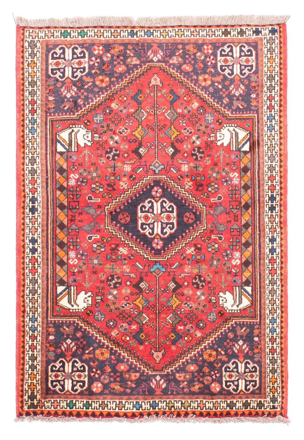 Persisk tæppe - Nomadisk - 143 x 106 cm - rød