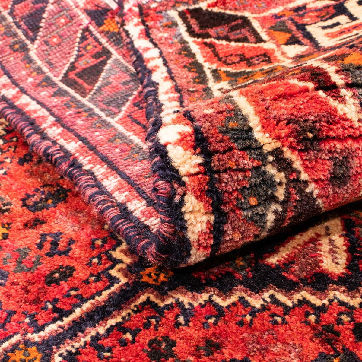 Persisk tæppe - Nomadisk - 145 x 120 cm - mørkerød