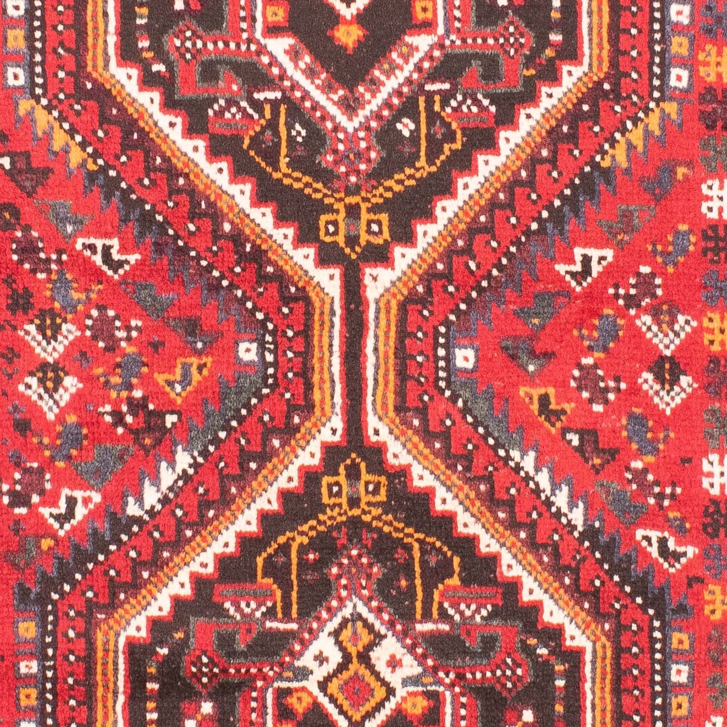 Persisk tæppe - Nomadisk - 158 x 110 cm - mørkerød