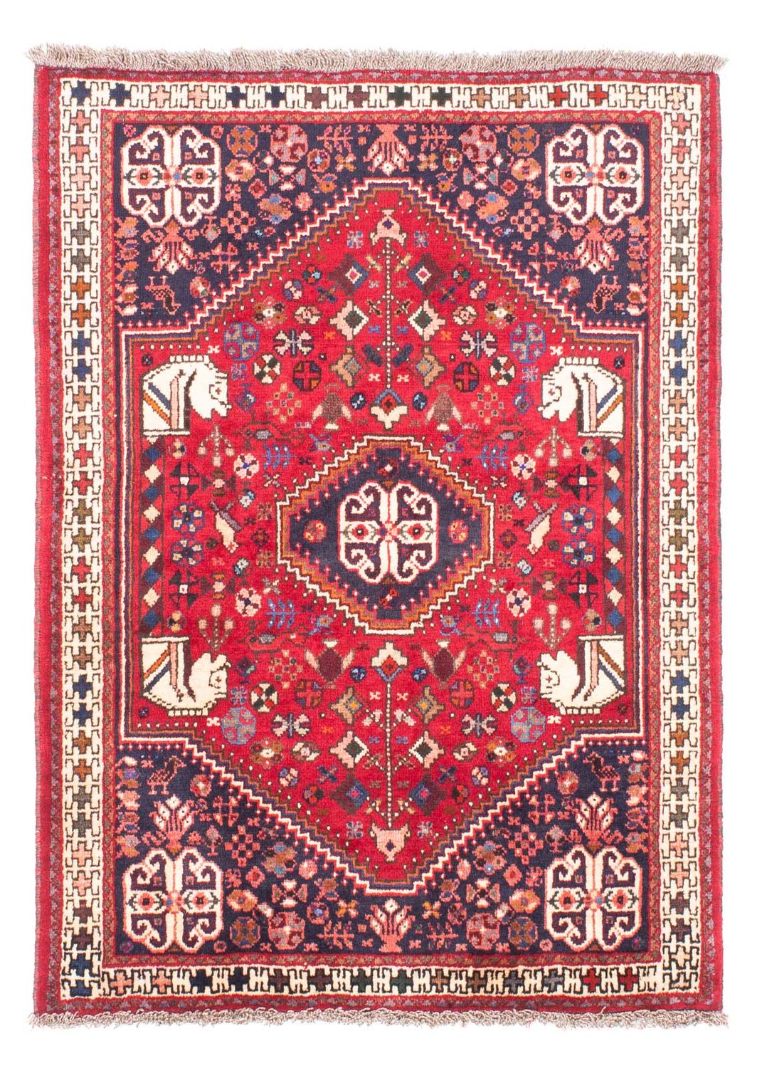 Persisk tæppe - Nomadisk - 147 x 106 cm - rød