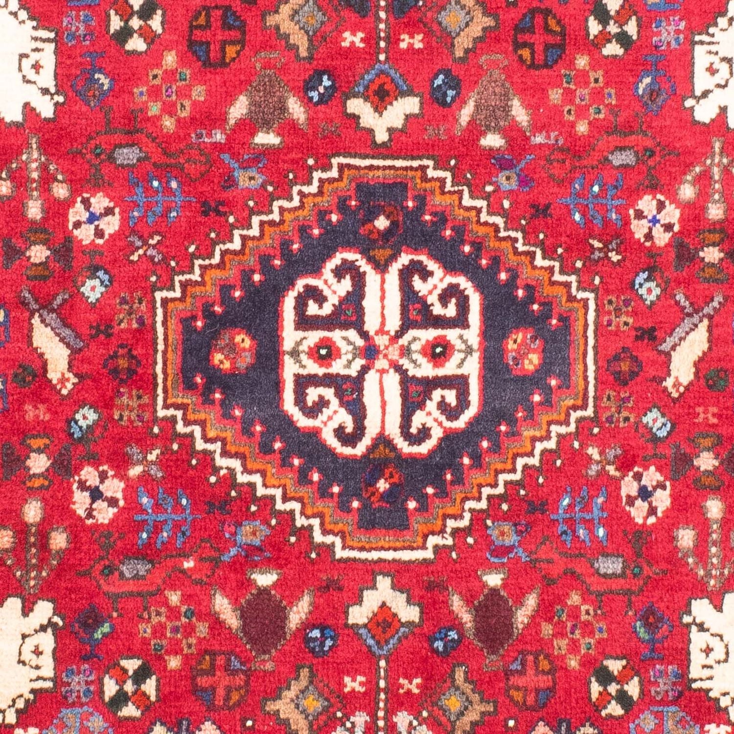 Persisk tæppe - Nomadisk - 147 x 106 cm - rød