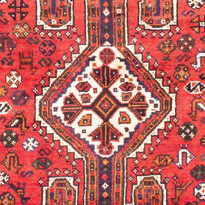 Persisk tæppe - Nomadisk - 160 x 110 cm - mørkerød