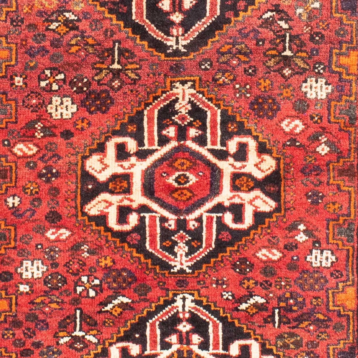 Persisk tæppe - Nomadisk - 152 x 114 cm - mørkerød
