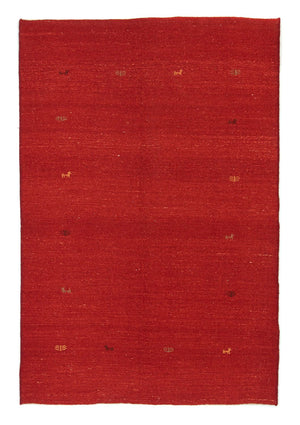 Gabbeh-tæppe - Persisk - 208 x 138 cm - rød