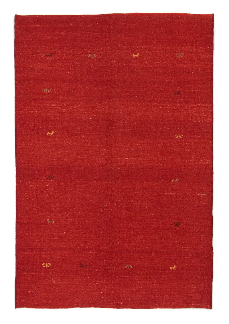Gabbeh-tæppe - Persisk - 208 x 138 cm - rød