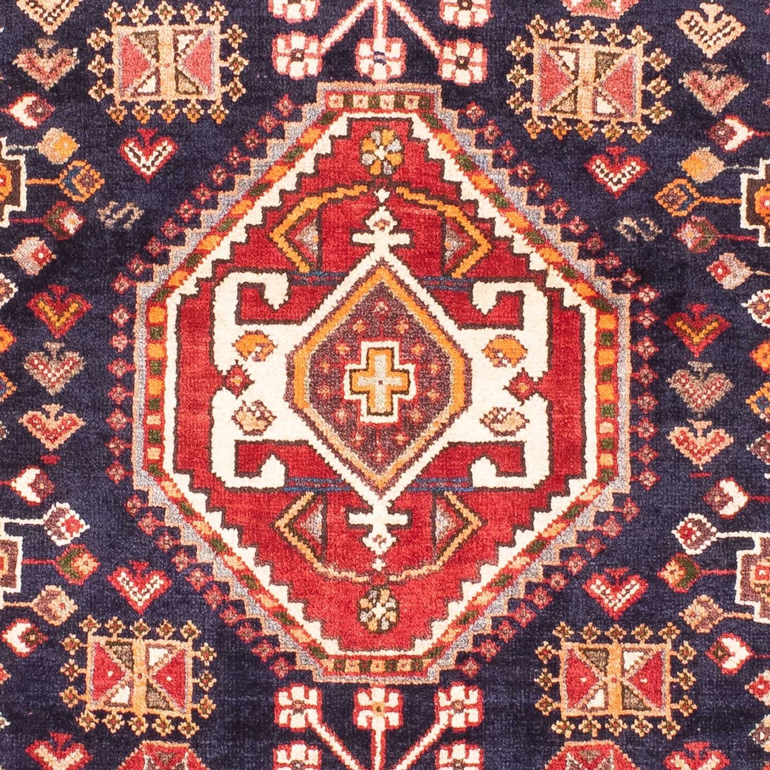 Persisk tæppe - Nomadisk - 160 x 105 cm - mørkeblå
