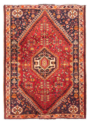 Persisk tæppe - Nomadisk - 165 x 115 cm - mørkerød