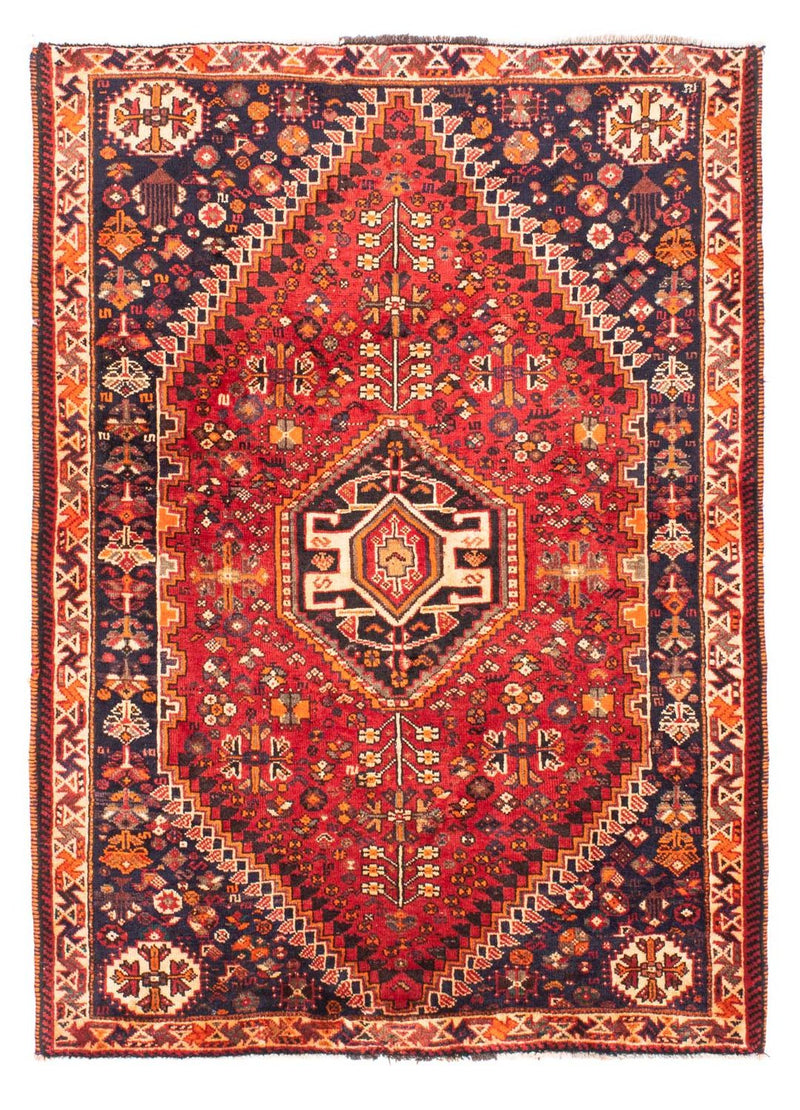 Persisk tæppe - Nomadisk - 165 x 115 cm - mørkerød