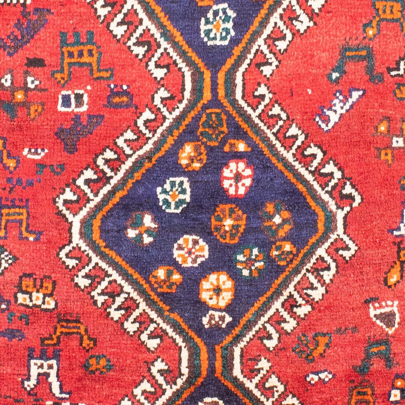 Persisk tæppe - Nomadisk - 170 x 117 cm - mørkerød