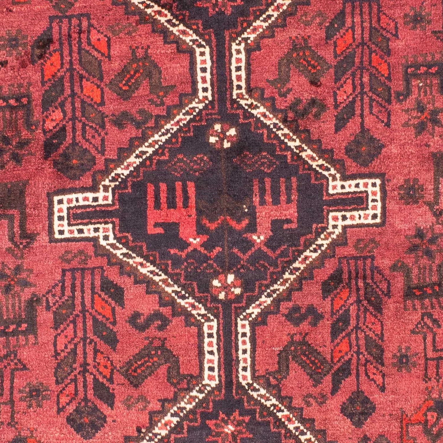 Persisk tæppe - Nomadisk - 160 x 112 cm - rød