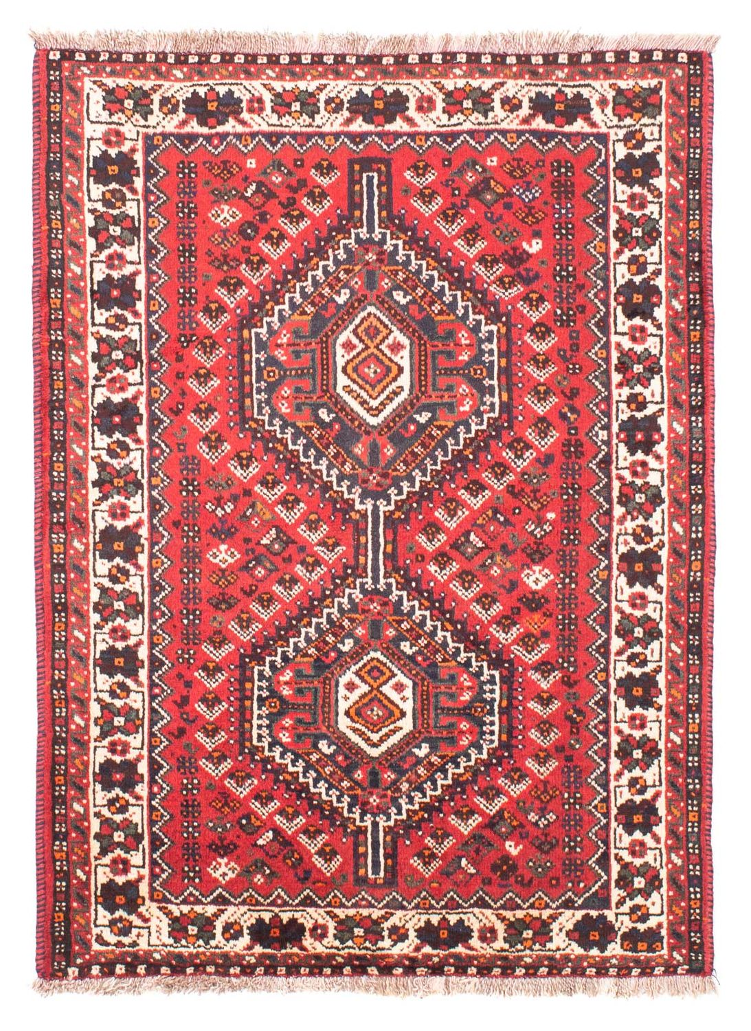 Persisk tæppe - Nomadisk - 155 x 110 cm - rød