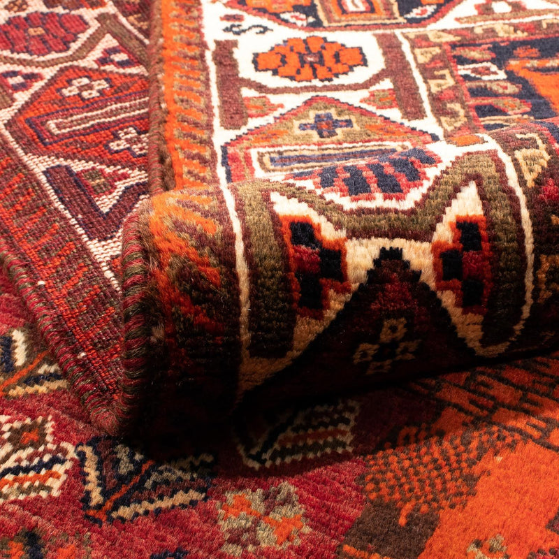 Persisk tæppe - Nomadisk - 220 x 145 cm - mørkerød