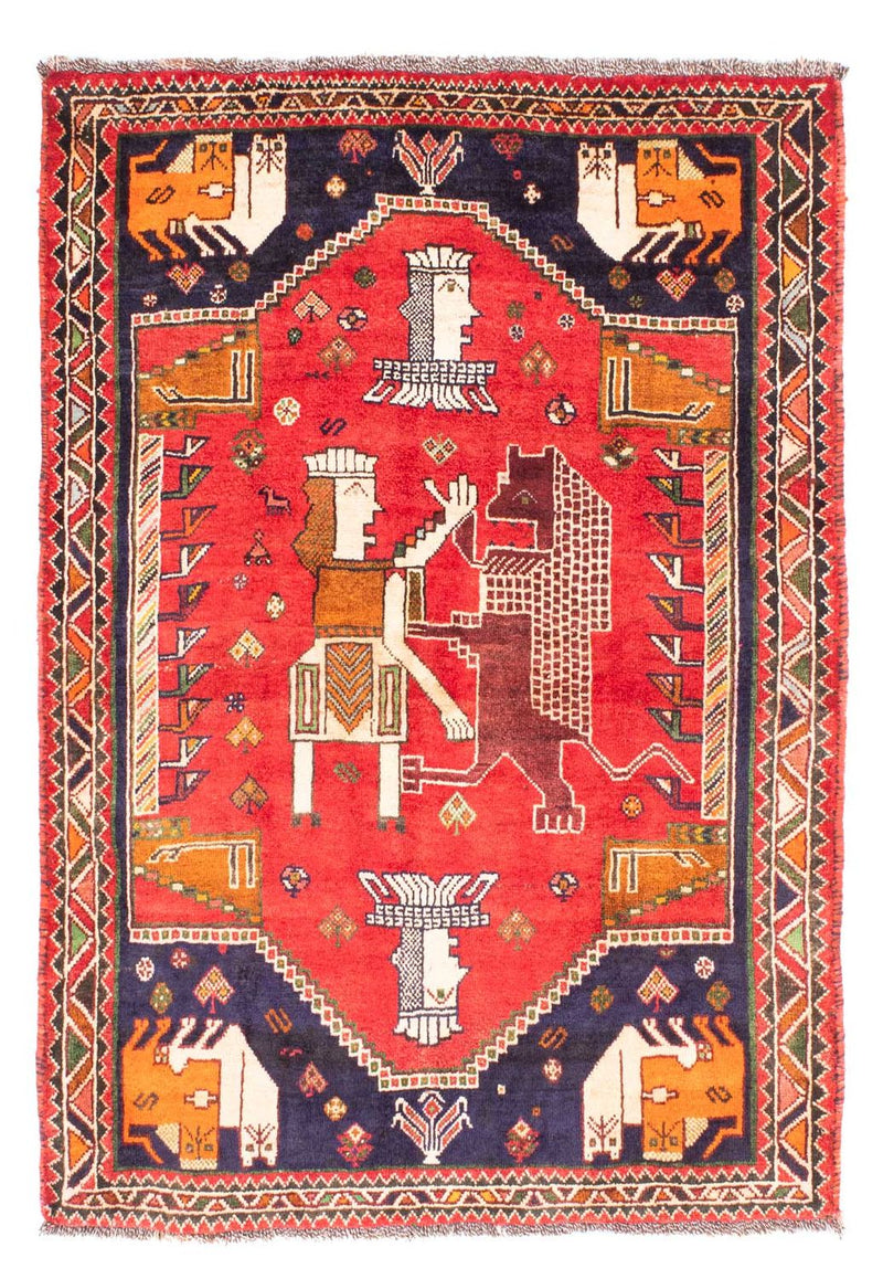 Persisk tæppe - Nomadisk - 172 x 130 cm - rød