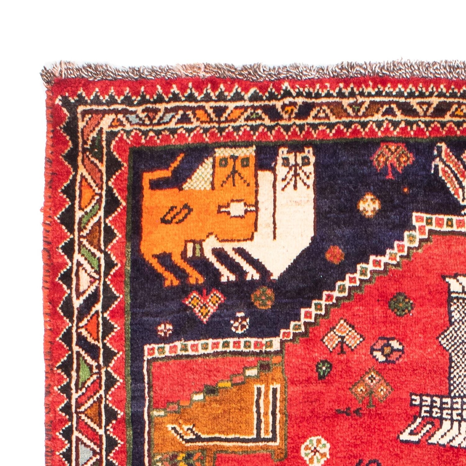 Persisk tæppe - Nomadisk - 172 x 130 cm - rød