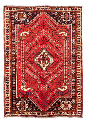 Persisk tæppe - Nomadisk - 240 x 170 cm - mørkerød