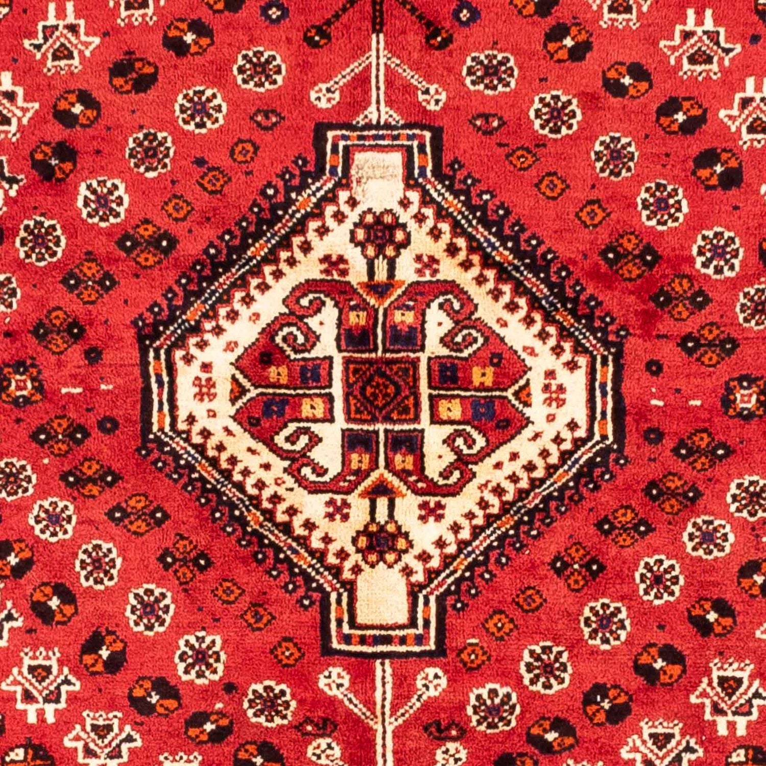 Persisk tæppe - Nomadisk - 240 x 170 cm - mørkerød