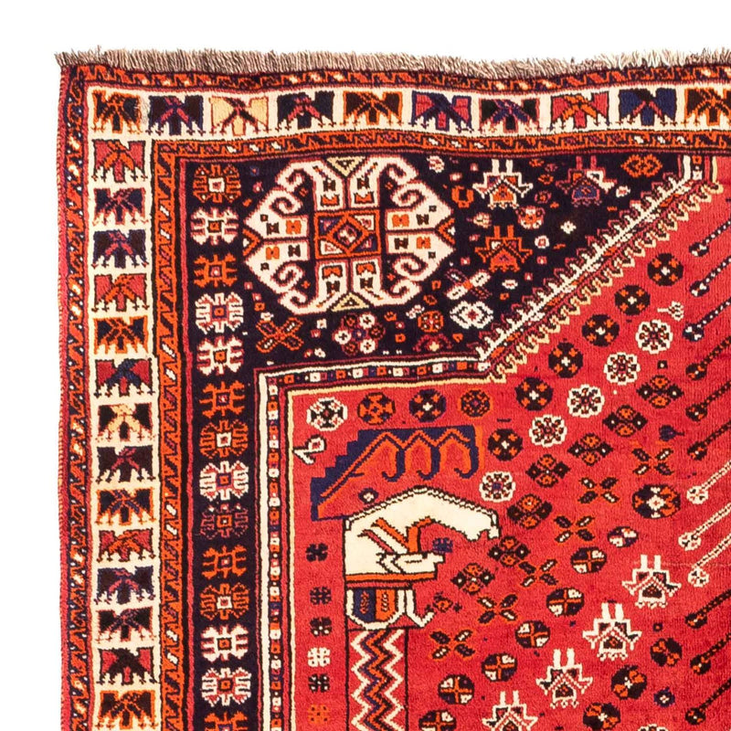 Persisk tæppe - Nomadisk - 240 x 170 cm - mørkerød
