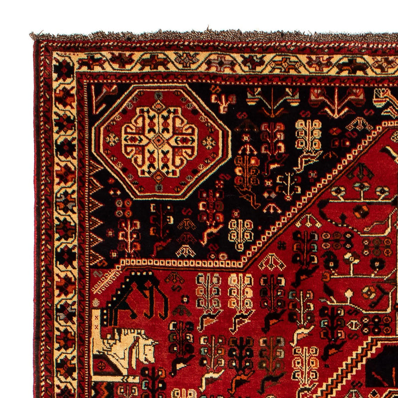 Persisk tæppe - Nomadisk - 290 x 208 cm - mørkerød