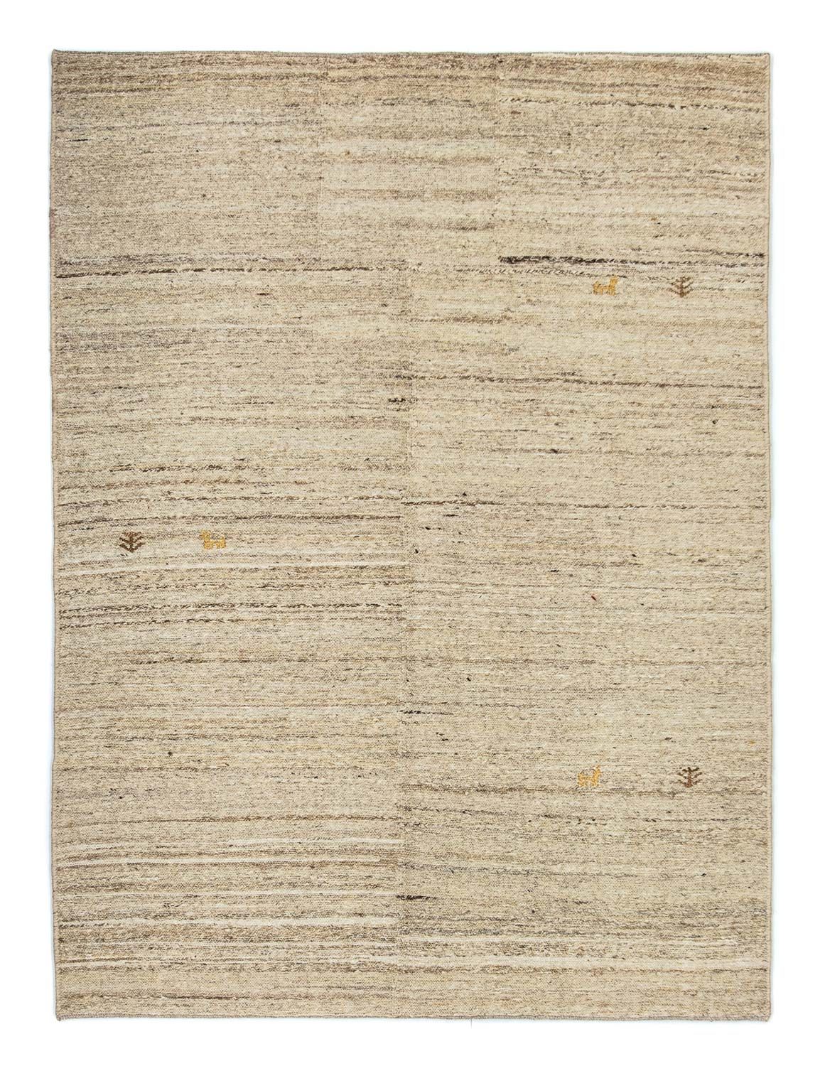 Gabbeh-tæppe - Persisk - 198 x 138 cm - beige