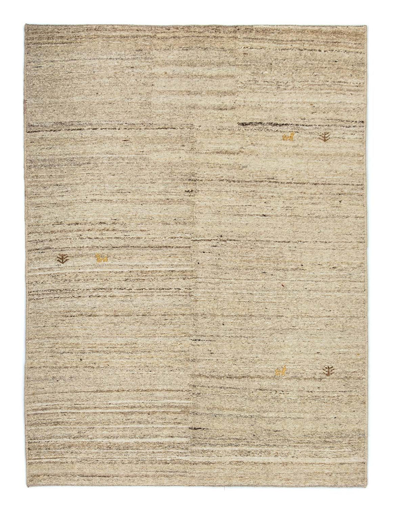 Gabbeh-tæppe - Persisk - 198 x 138 cm - beige
