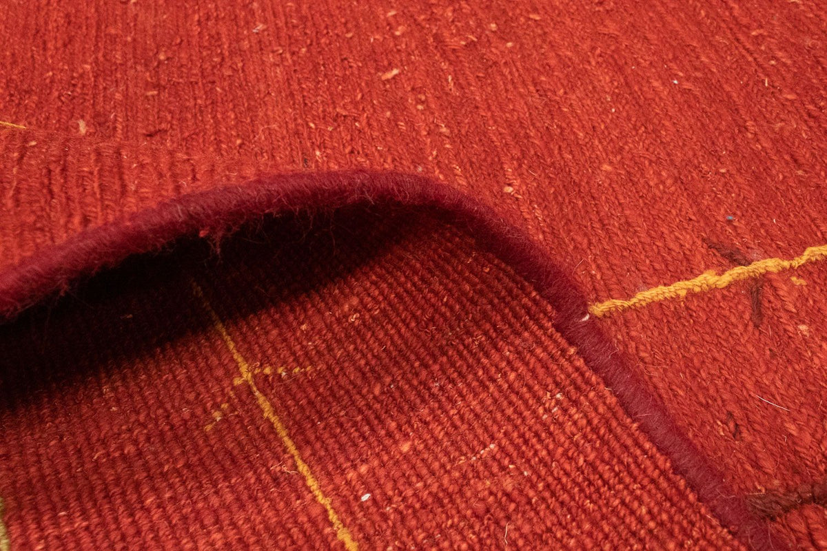 Gabbeh-tæppe - Persisk - 195 x 151 cm - rød