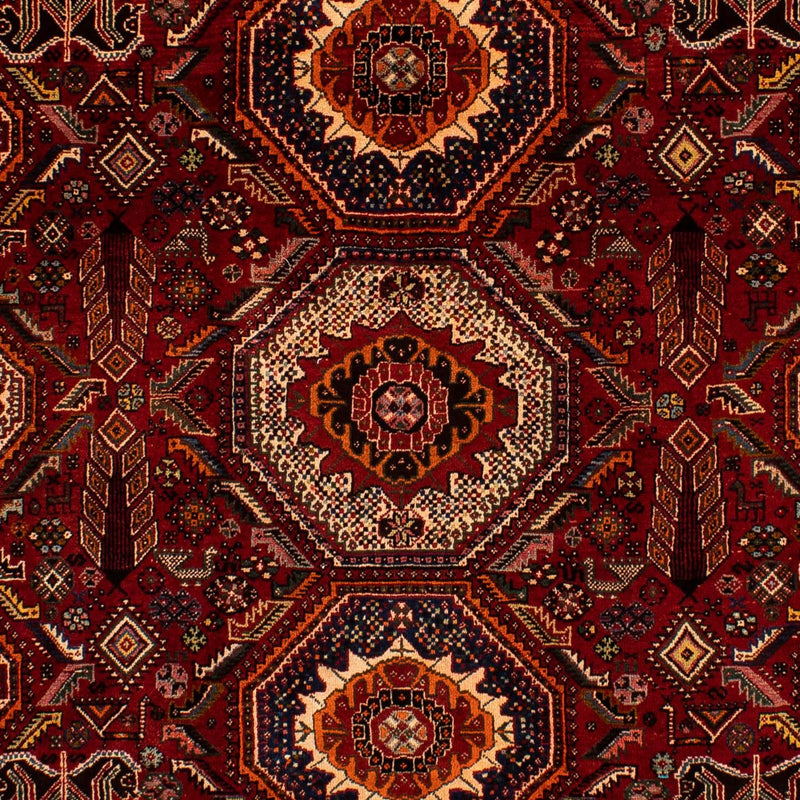 Persisk tæppe - Nomadisk - 310 x 210 cm - mørkerød