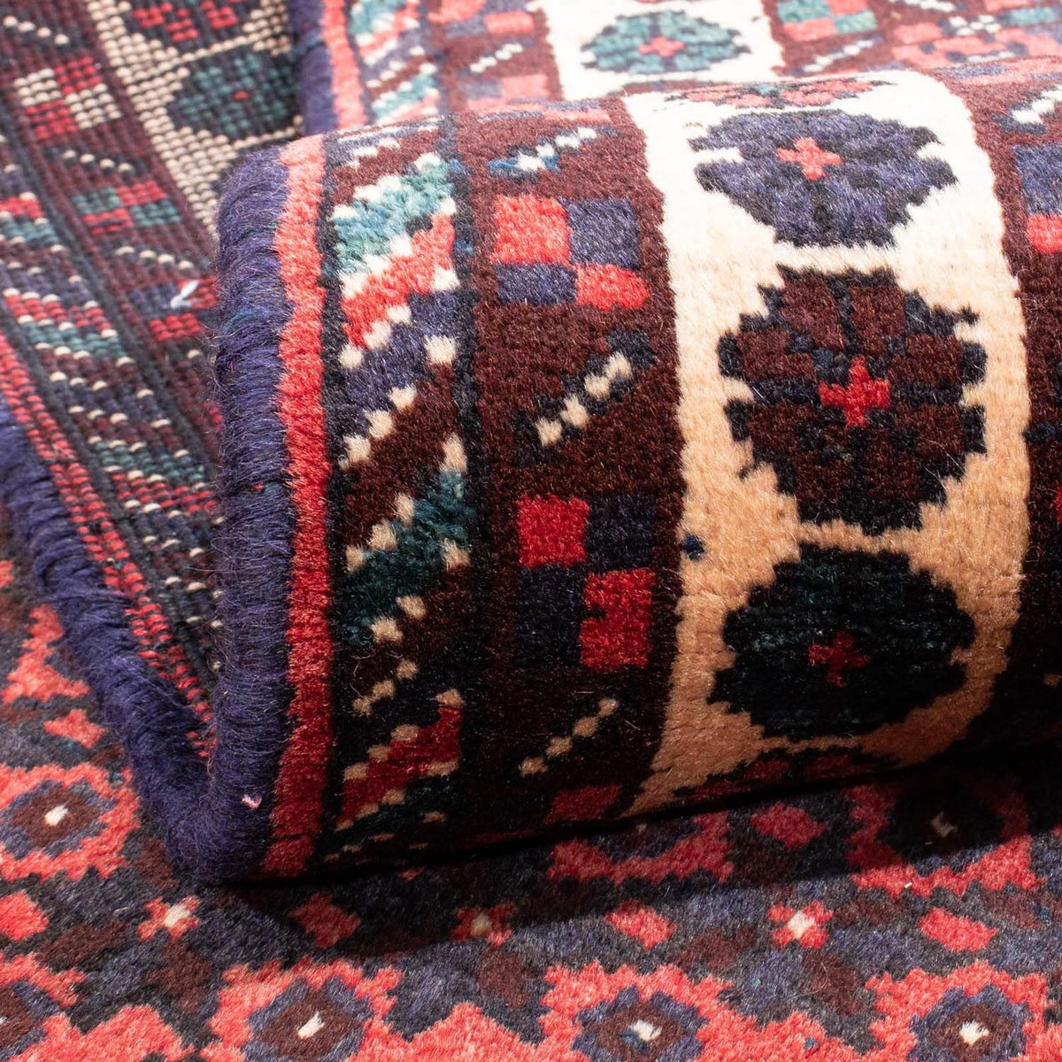 Persisk tæppe - Nomadisk - 275 x 203 cm - rød