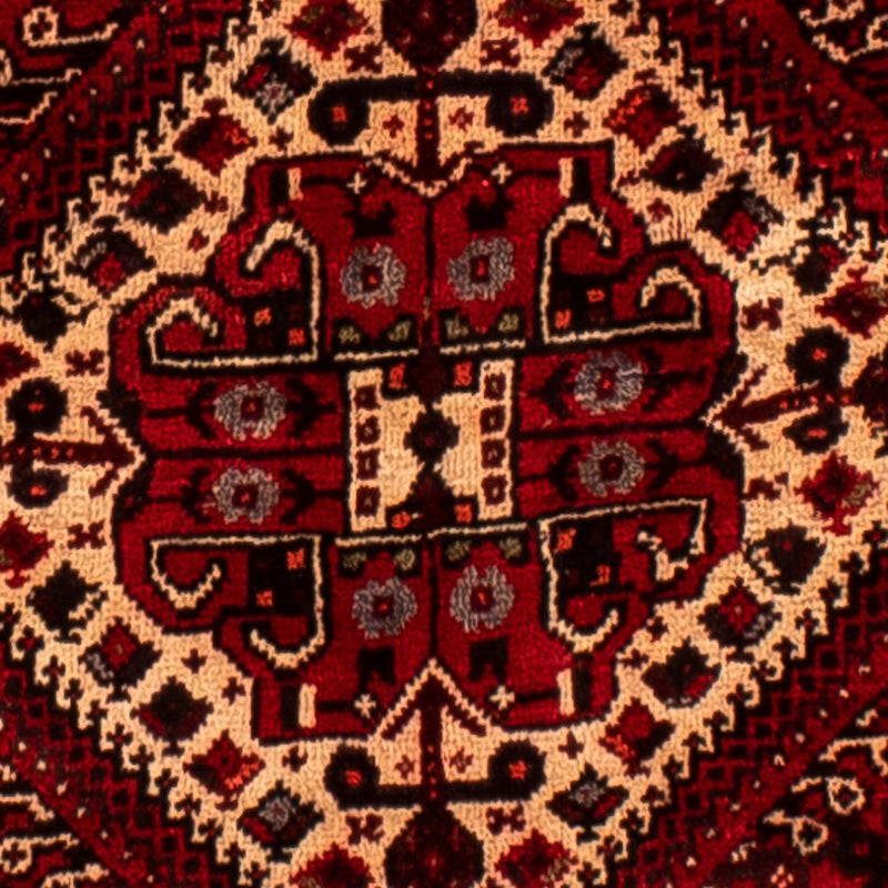 Persisk tæppe - Nomadisk - 245 x 190 cm - mørkerød