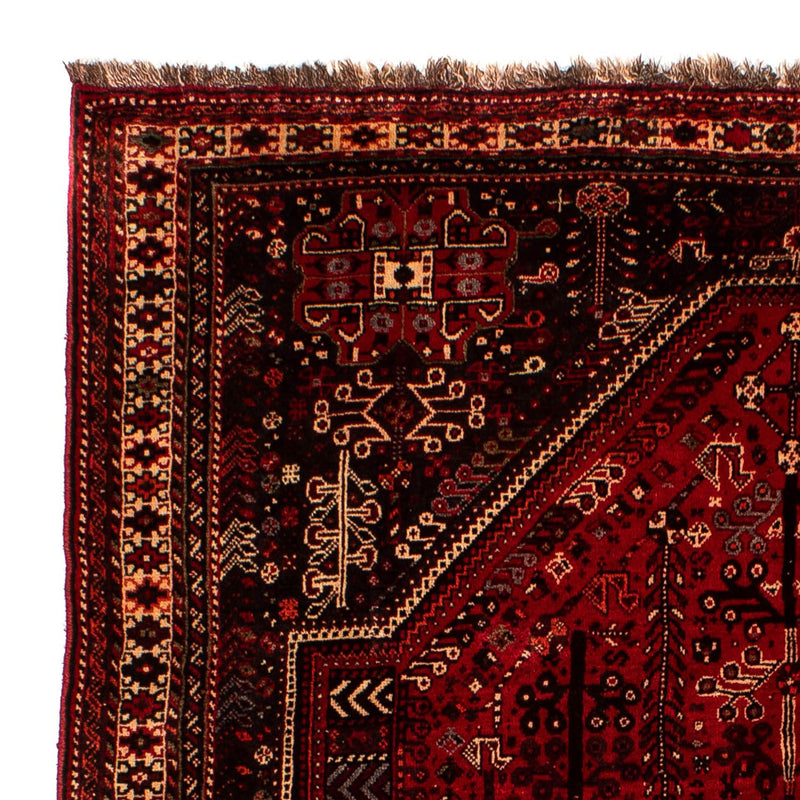 Persisk tæppe - Nomadisk - 245 x 190 cm - mørkerød