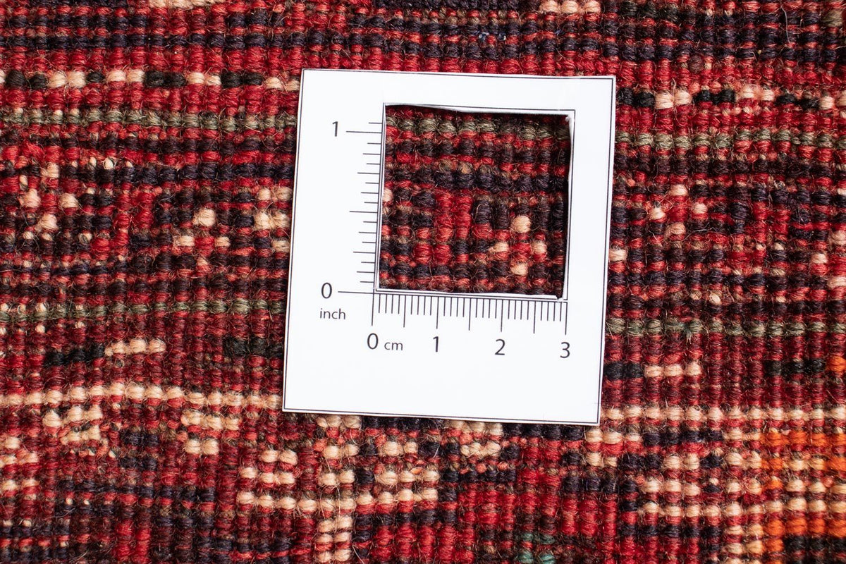 Persisk tæppe - Nomadisk - 245 x 190 cm - mørkerød