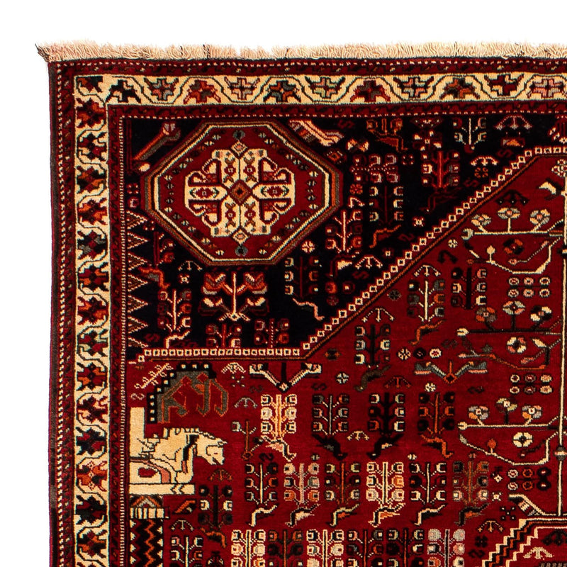 Persisk tæppe - Nomadisk - 295 x 205 cm - mørkerød