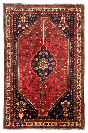 Persisk tæppe - Nomadisk - 305 x 208 cm - mørkerød