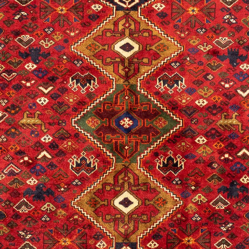 Persisk tæppe - Nomadisk - 270 x 170 cm - mørkerød
