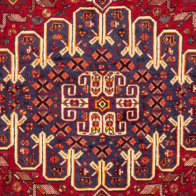Persisk tæppe - Nomadisk - 260 x 165 cm - mørkerød