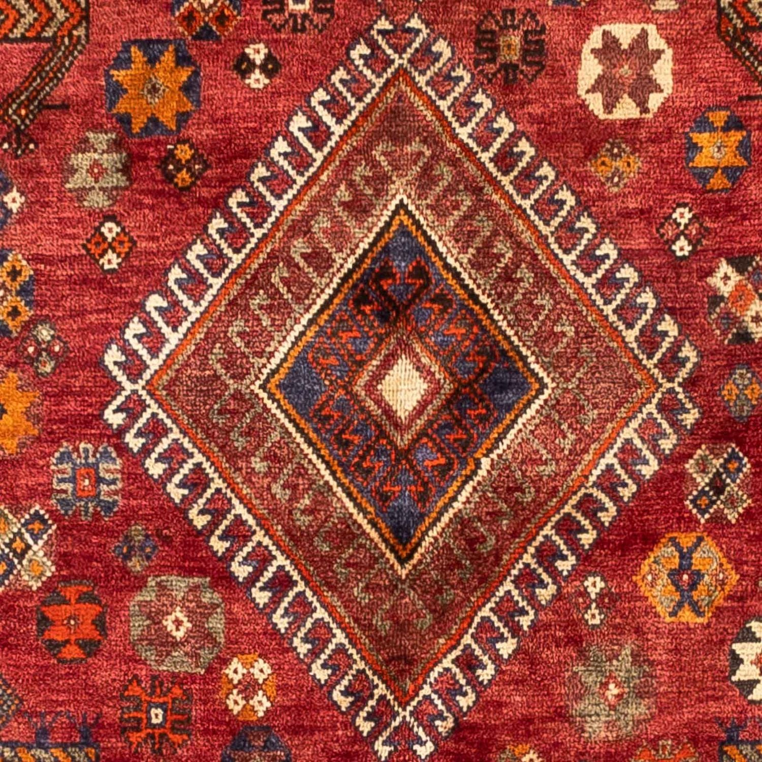 Persisk tæppe - Nomadisk - 260 x 155 cm - mørkerød