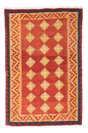 Kelim-tæppe - orientalsk - 190 x 120 cm - orange