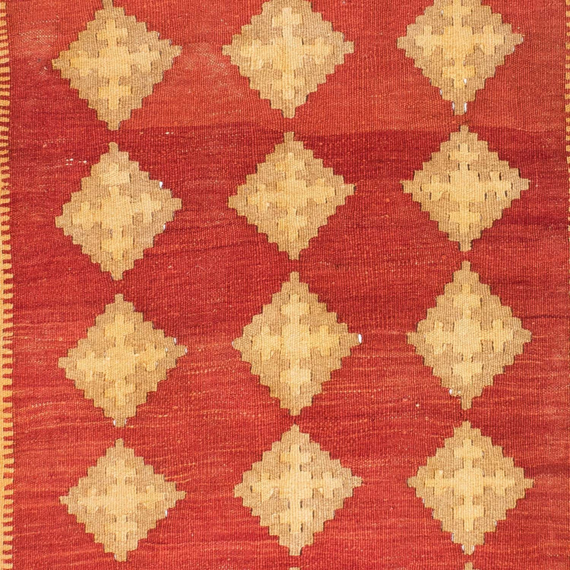 Kelim-tæppe - orientalsk - 190 x 120 cm - orange