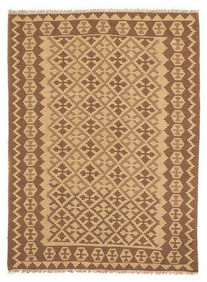 Kelim-tæppe - orientalsk - 211 x 153 cm - lys brun