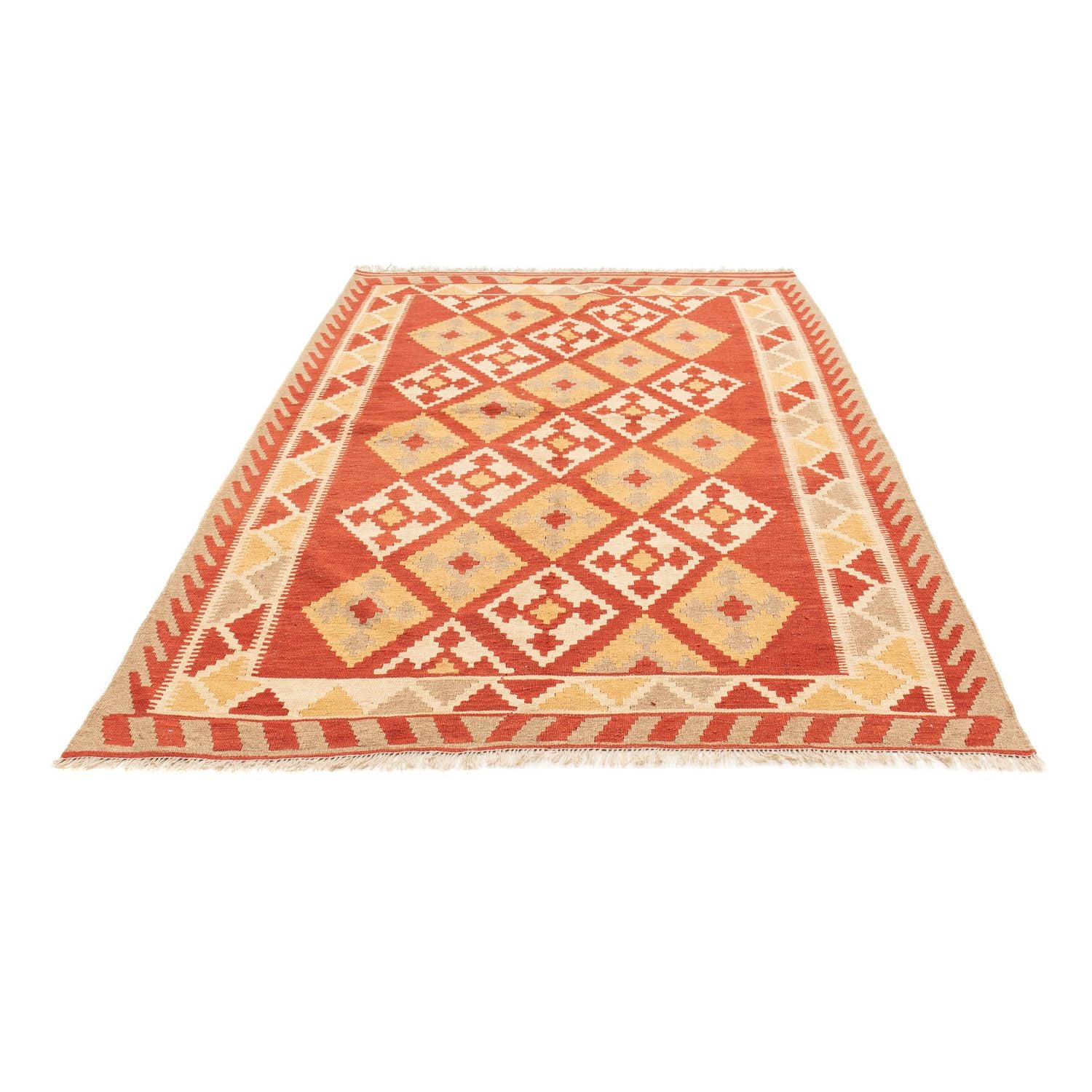 Kelim-tæppe - orientalsk - 235 x 158 cm - flerfarvet