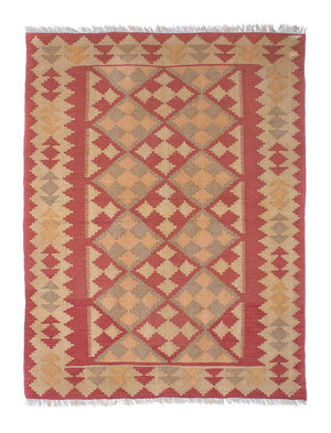 Kelim-tæppe - orientalsk - 176 x 128 cm - flerfarvet