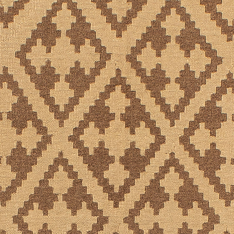 Kelim-tæppe - orientalsk - 203 x 165 cm - lys brun