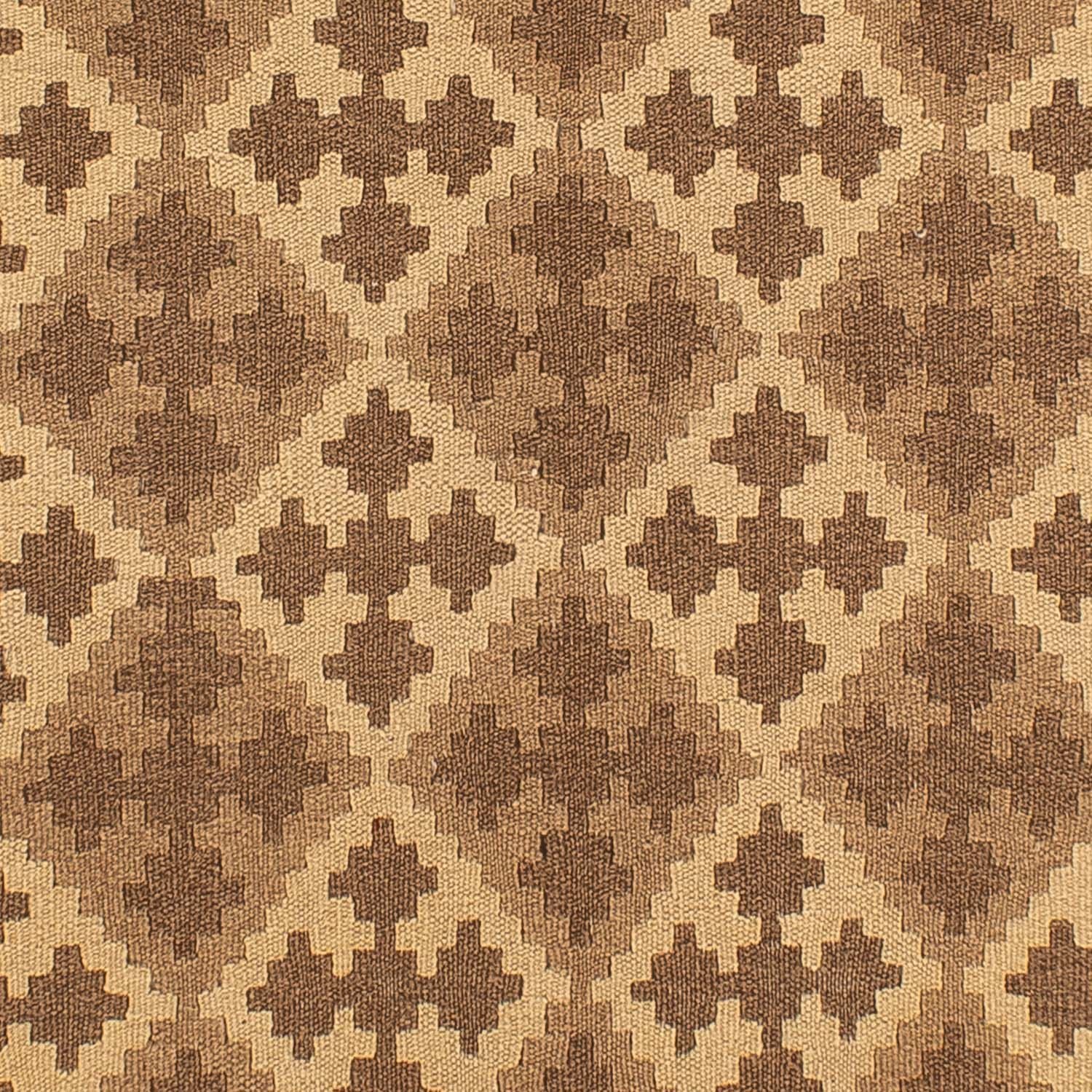 Kelim-tæppe - orientalsk - 190 x 145 cm - lys brun