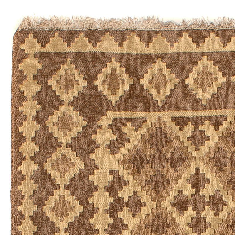 Kelim-tæppe - orientalsk - 190 x 145 cm - lys brun