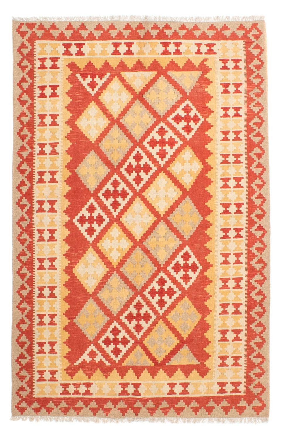 Kelim-tæppe - orientalsk - 255 x 168 cm - flerfarvet