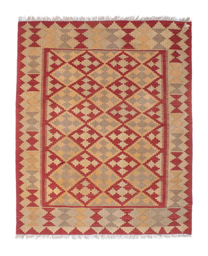 Kelim-tæppe - orientalsk - 176 x 135 cm - flerfarvet