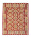 Kelim-tæppe - orientalsk - 176 x 135 cm - flerfarvet
