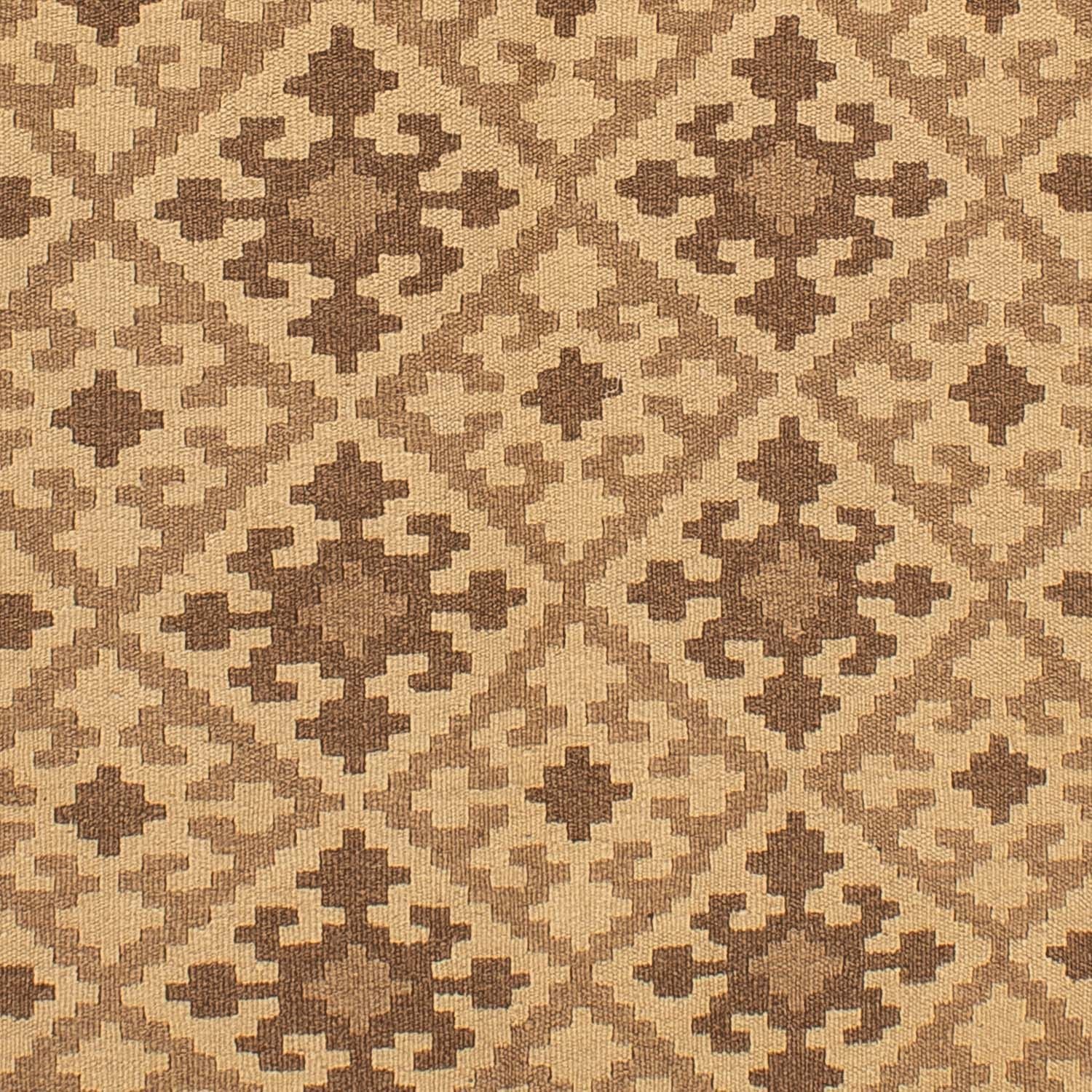 Kelim-tæppe - orientalsk - 210 x 155 cm - lys brun