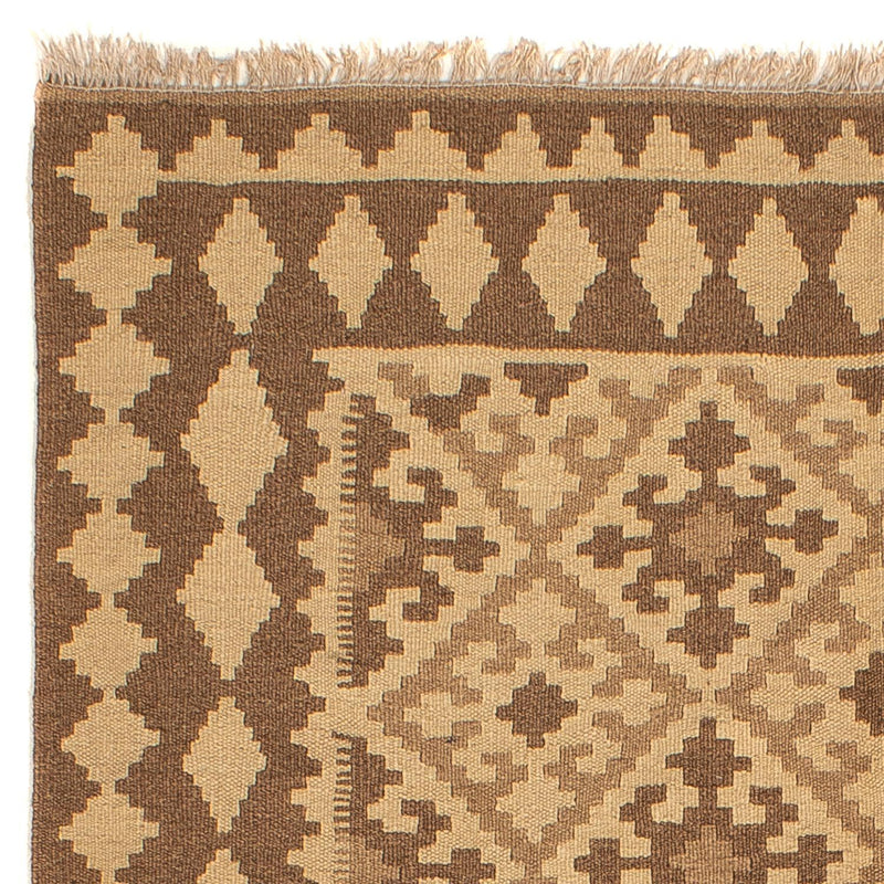 Kelim-tæppe - orientalsk - 210 x 155 cm - lys brun