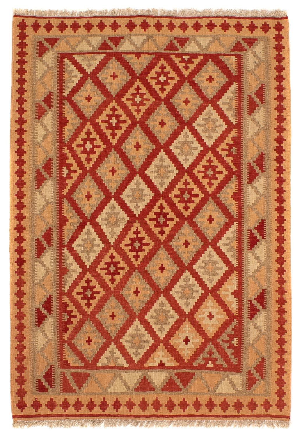 Kelim-tæppe - orientalsk - 200 x 148 cm - rød