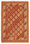 Kelim-tæppe - orientalsk - 200 x 148 cm - rød